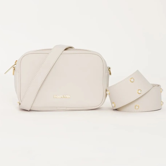 BLACKMILK PEARL STUDDED HANDBAG CONVERTIBLE SHOULDER BAG! - Picture 3 of 9